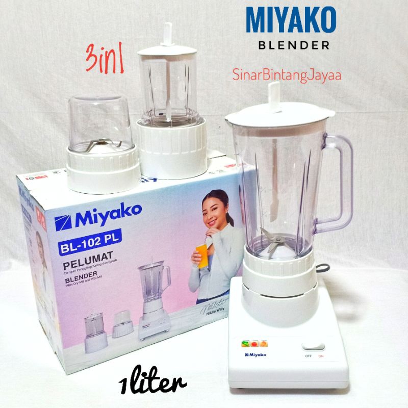 BLENDER MIYAKO 3in1 BL-102PL / MIYAKO BLENDER 102PL 3in1 MIYAKO