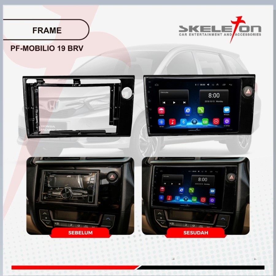 Frame Head Unit Mobilio Android 9 Inch Skeleton