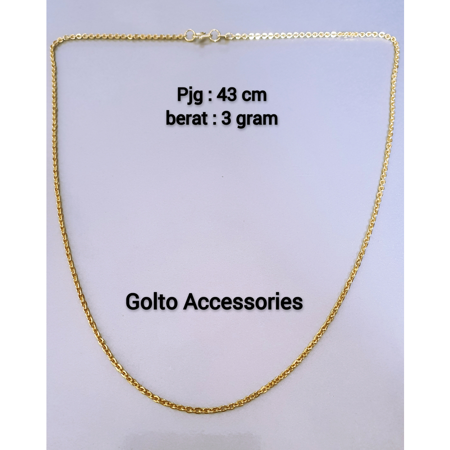 Kalung Rantai Emas Muda 3 gram