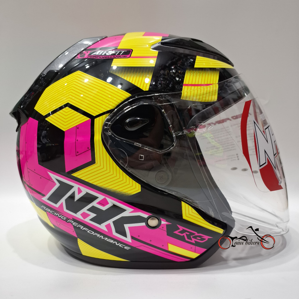 HELM NHK R6 MOTIF CUBE BLACK PINK