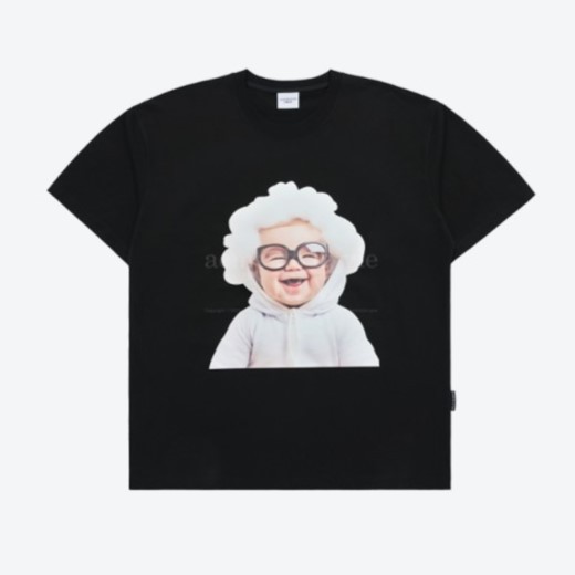 ADLV Baby Face Cloud Baby Tee Black