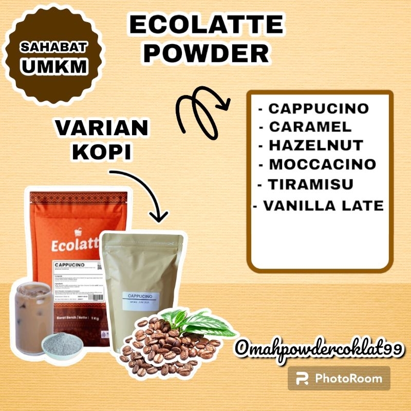 

BUBUK MINUMAN 500 GR VARIAN KOPI - ECOLATTE POWDER