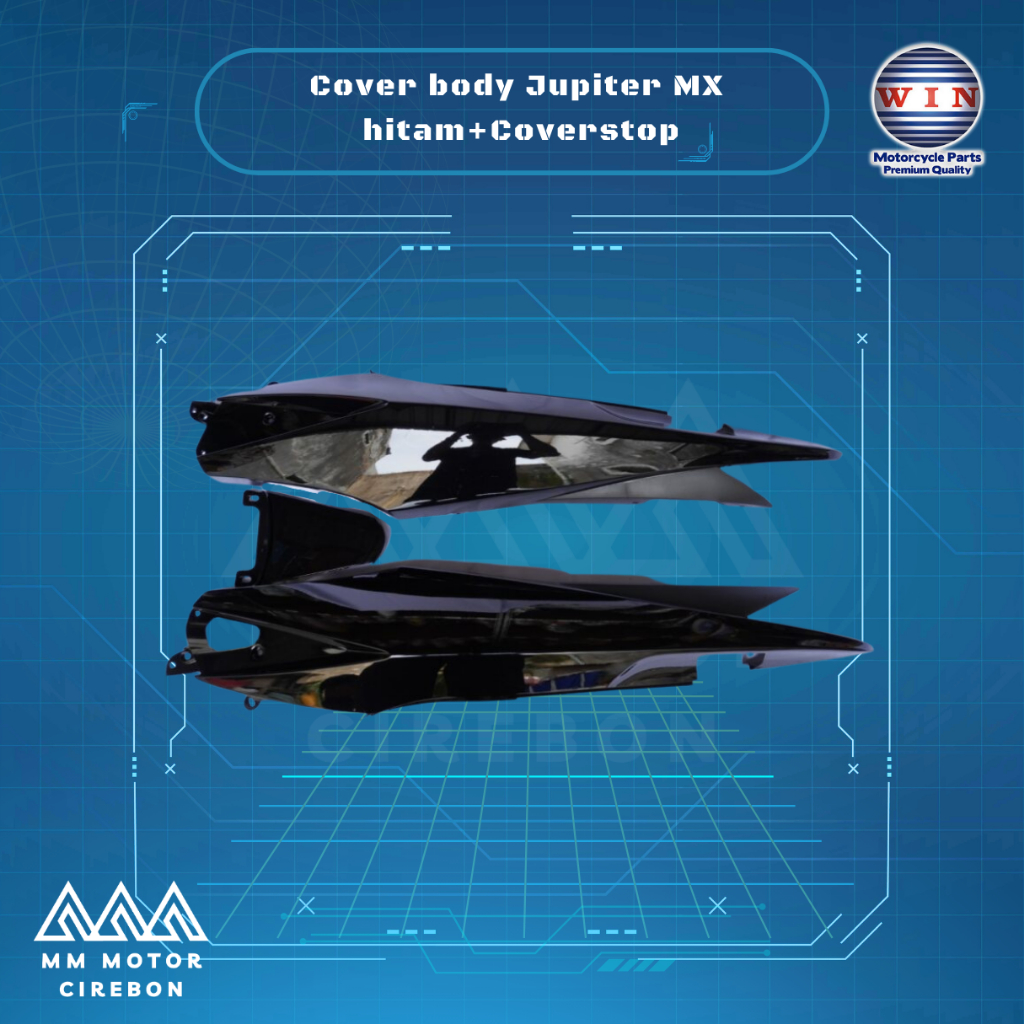 Cover Body Belakang Kanan Kiri + Cover Stop Jupiter MX 135 Lama Old WIN