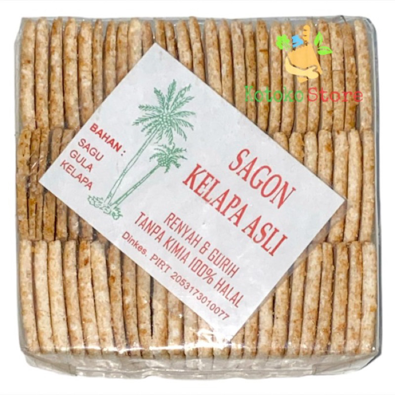 

KUE SAGON ASLI KELAPA 500gr (SAGON KOTAK)