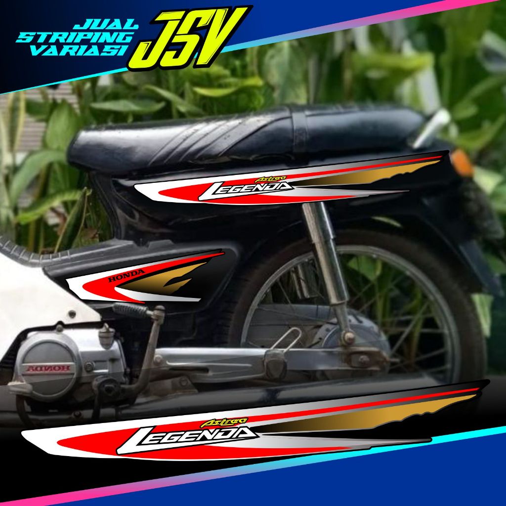 Stiker Astrea Legenda Striping Impressa Variasi