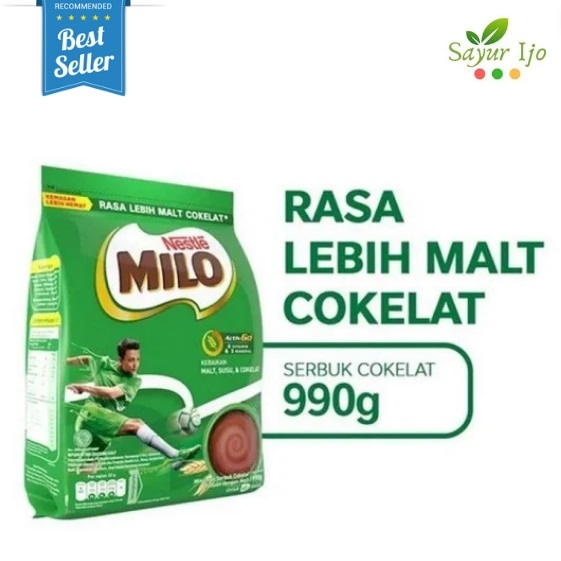 

MILO Susu Cokelat Activ-Go 990 Gram / Pack Chocolate Milk Coklat Bubuk Asli Minuman Instant