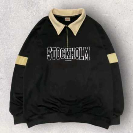 SWEATSHIRT HALFZIP RUGBY UNISEX STOCKHOLM SYNDROME