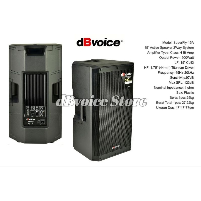 Speaker Aktif 15 Inch dBvoice Superfly 15 Original Profesional Sound Active dbvoice