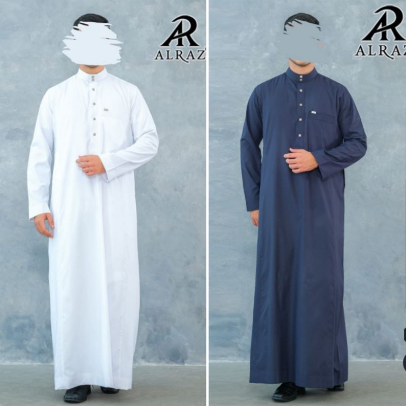 Jubah Al Raz design Alfarizqi /Jubah Saudi /Gamis Ikhwan /Jubah Non manset /Jubah Alraz non manset