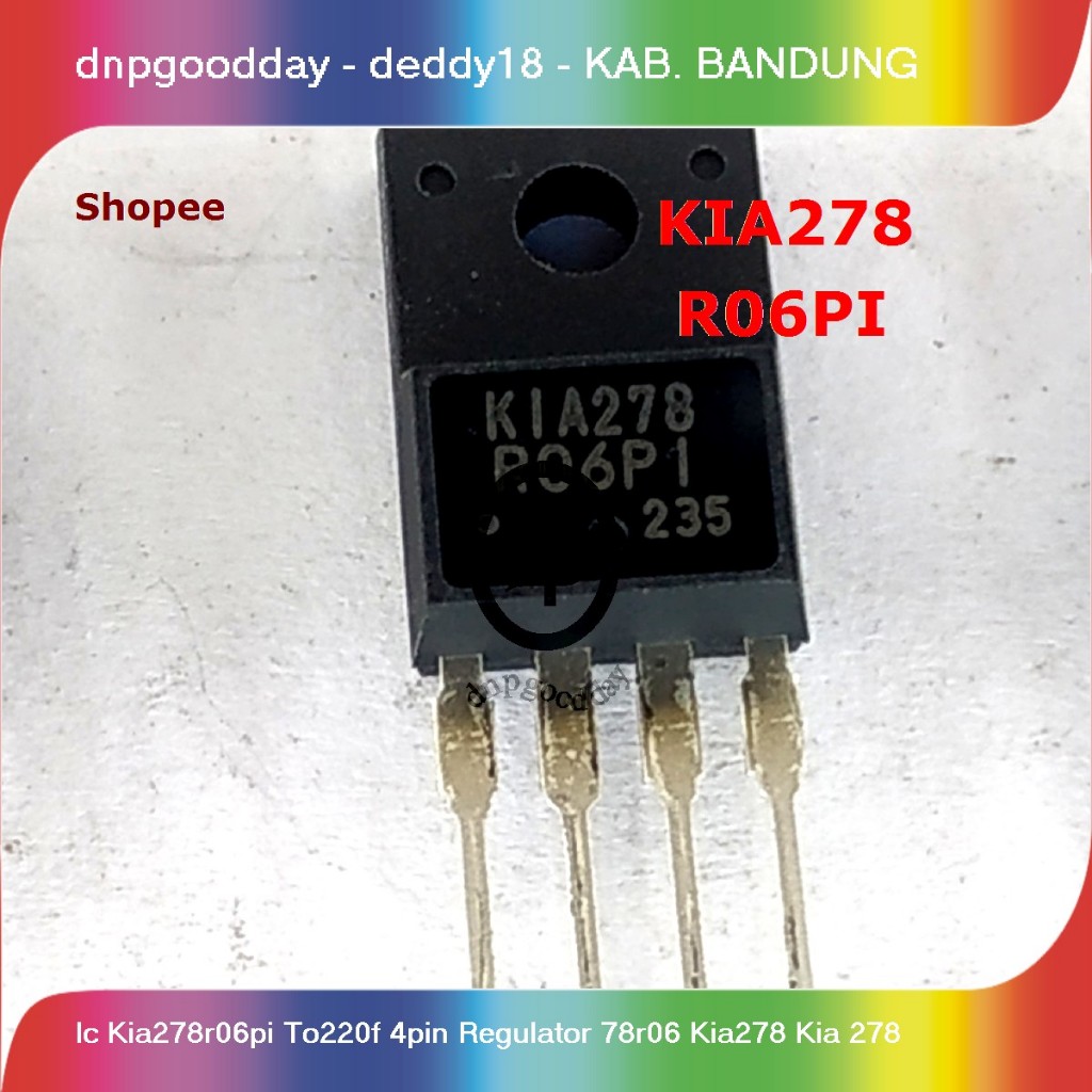 ic kia278r06pi to220f 4pin regulator 78r06 kia278 kia 278