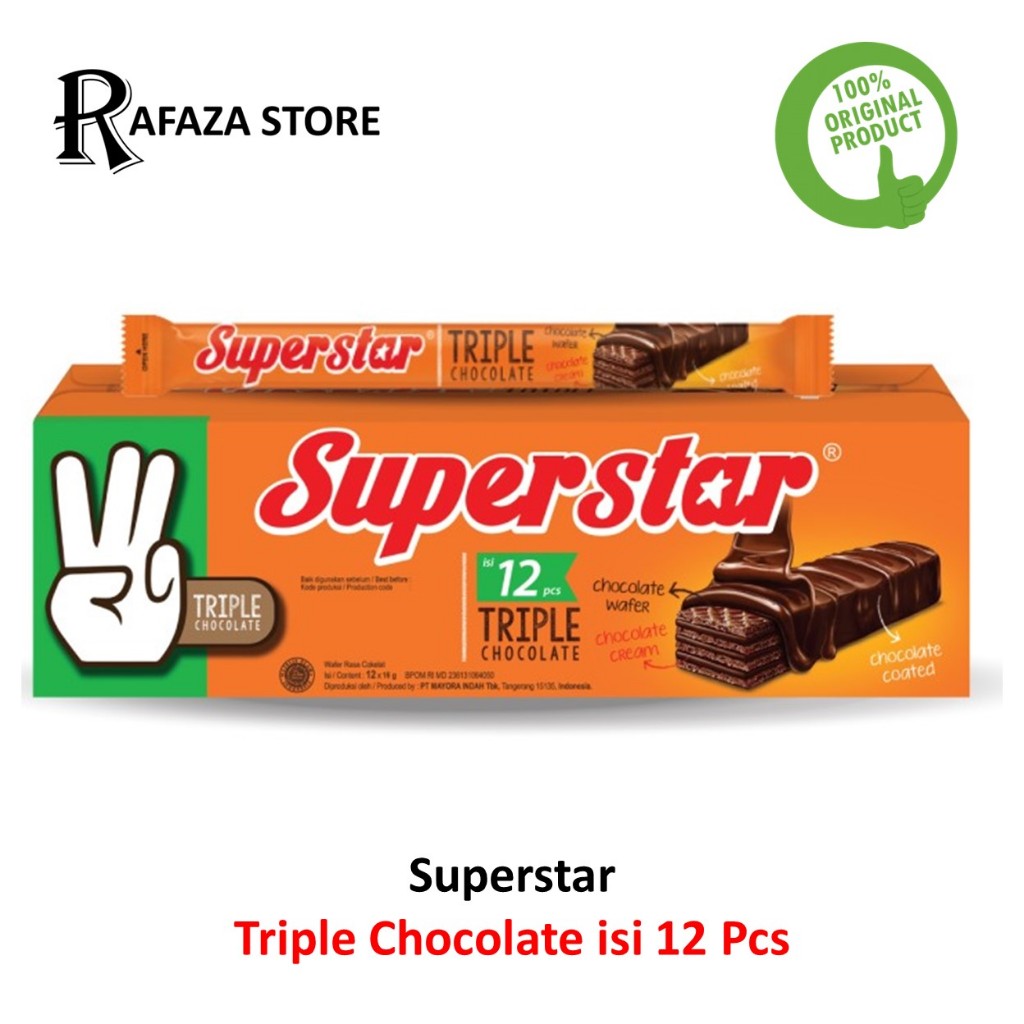 

Wafer Coklat Superstar Triple Chocolate