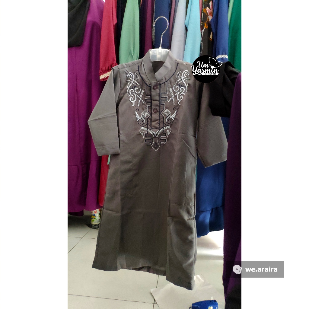 GAMIS ANAK ABU-ABU UM YASMIN