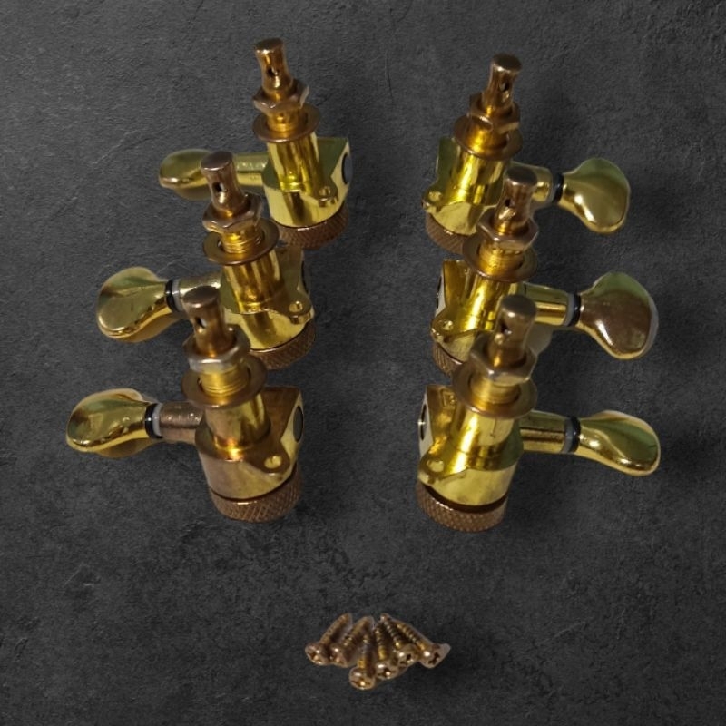 Dryer Locking Tuning Machine Gitar Acoustic Electric 3L 3R Gold