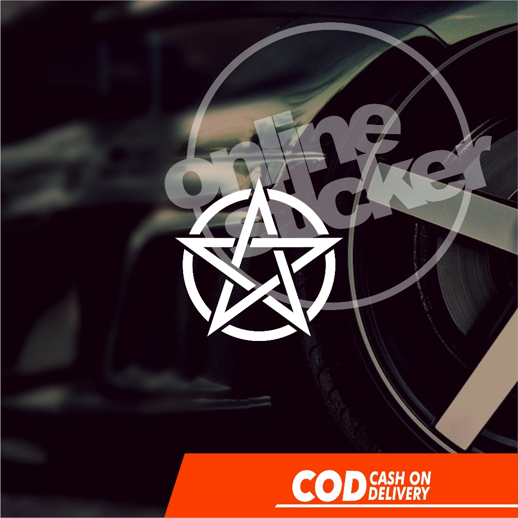 Stiker logo Bintang menyala | cutting sticker