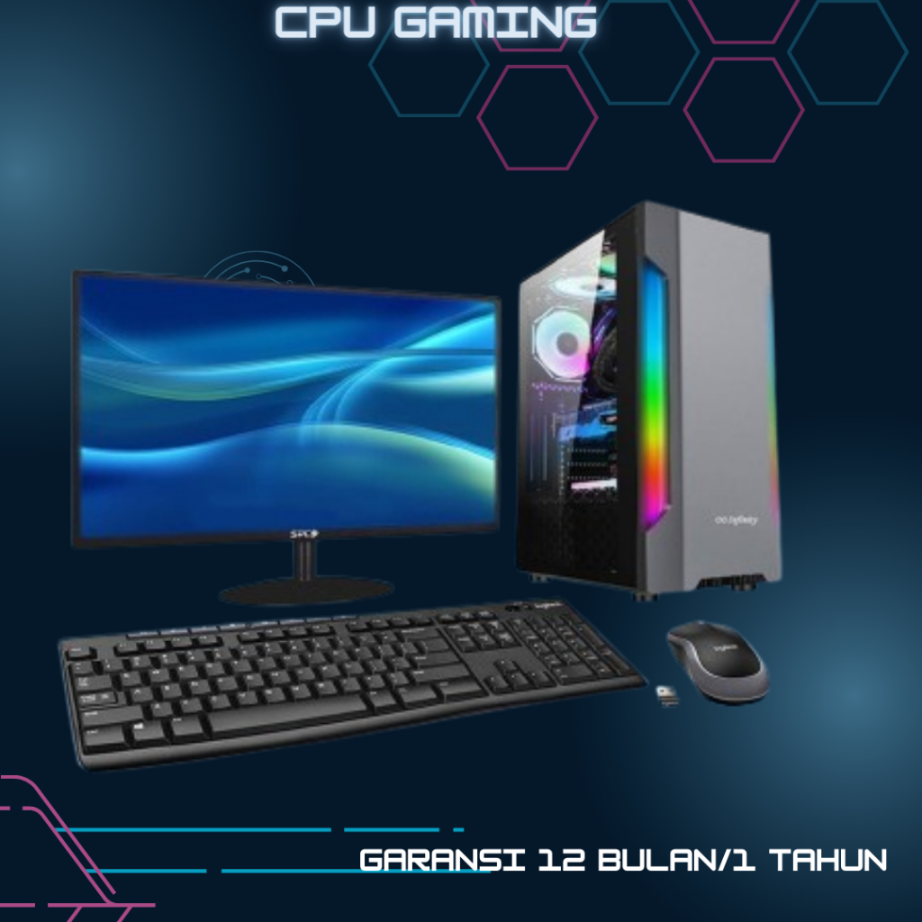 PC GAMING EDITING INTEL CORE I5 FULLSET // VGA // RAM 8GB // HDD 500GB // MONITOR LED // PAKET FULLS