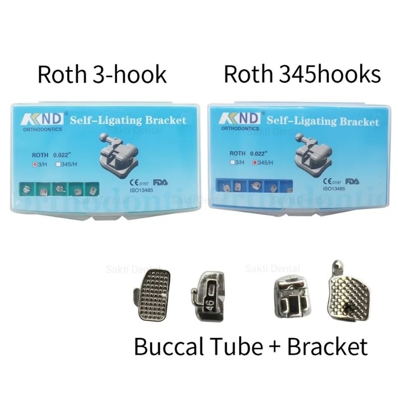 READY Self Ligating Bracket Behel Breket ortho Kawat Gigi Braces Metal Roth 0.022 Hook 3 Damon Syste