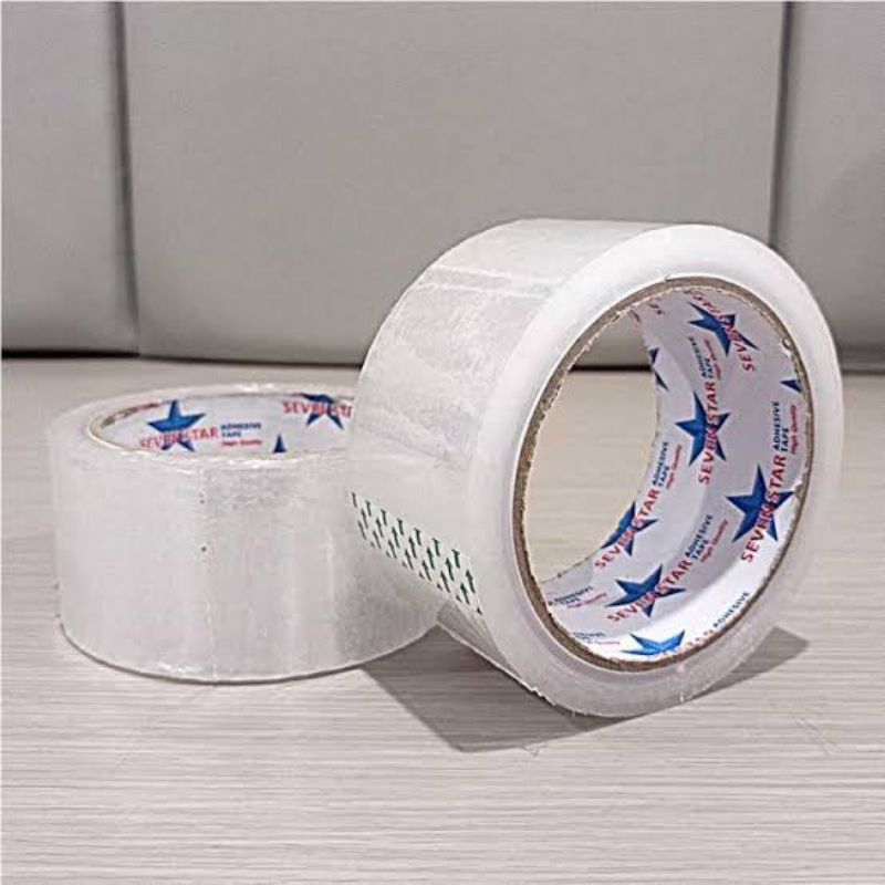 

LAKBAN 2 INCH 100Y SEVENSTAR TEBAL KUAT / lakban 100y / lakban kuat /lakban bening 1 PCS