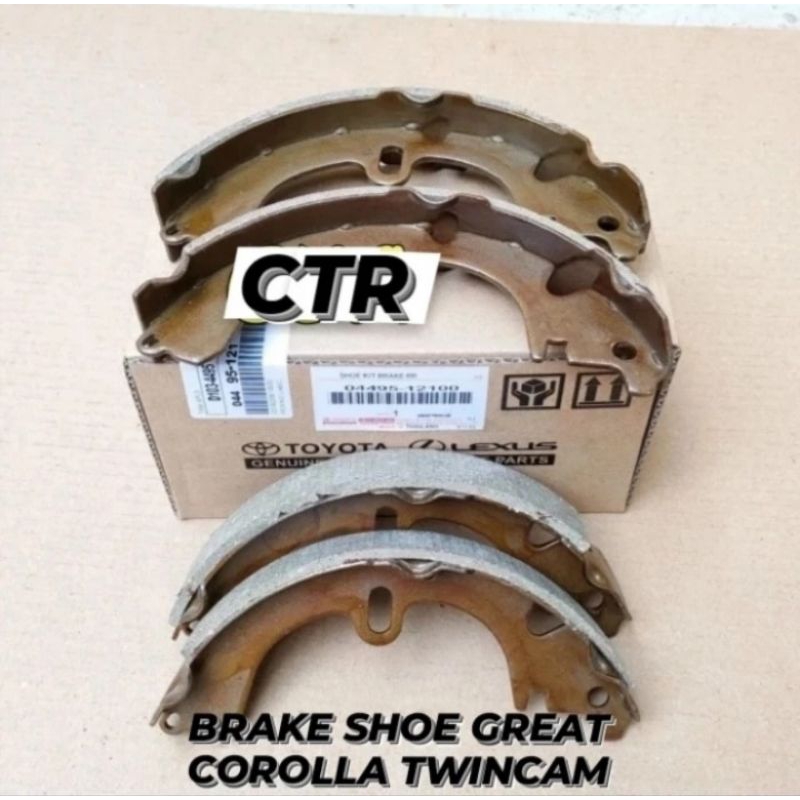 BRAKE SHOE~KAMPAS REM BELAKANG TOYOTA GREAT COROLLA / COROLLA TWINCAM