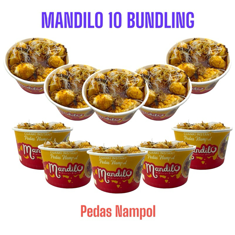 

Mandilo Bundling 10 Pcs - Cuanki Instant | Pedas Nampol | Cuankie Siap Saji