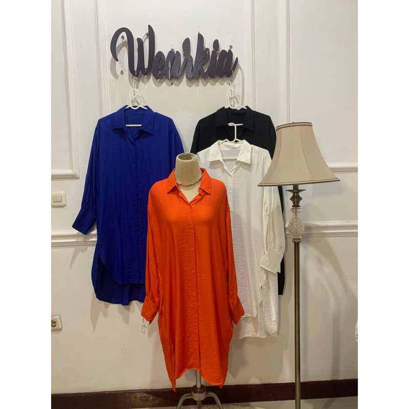 KIA TUNIK BAHAN SILK CRINKLE PREMIUM