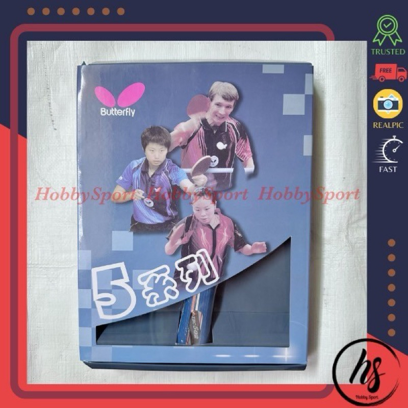 Bat Pingpong Butterfly TBC 501 Box Bet Bad Ping Pong Tenis Meja Table