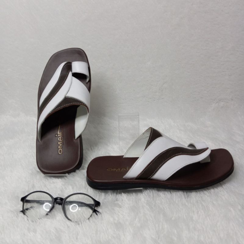 OMAIN sendal kulit pria /SLOP/Apache/haibah/habib terbaru dan terlaris
