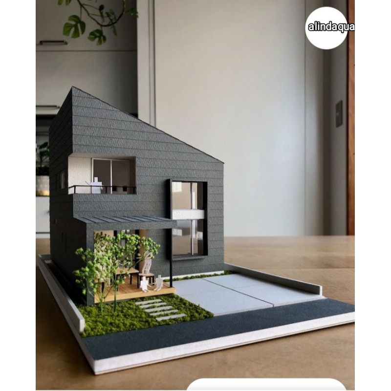rumah miniatur pvc board jpn