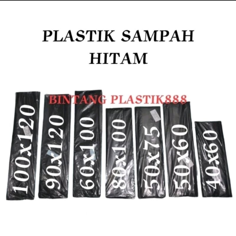 Plastik sampah hitam uk 90X120, kantong sampah hitam thas bag, plastik sampah