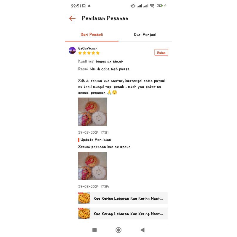 

DEB Kue Kering Lebaran Kue Kering Nastar , Kue nastar , kue keju ,kue sagu , semprit