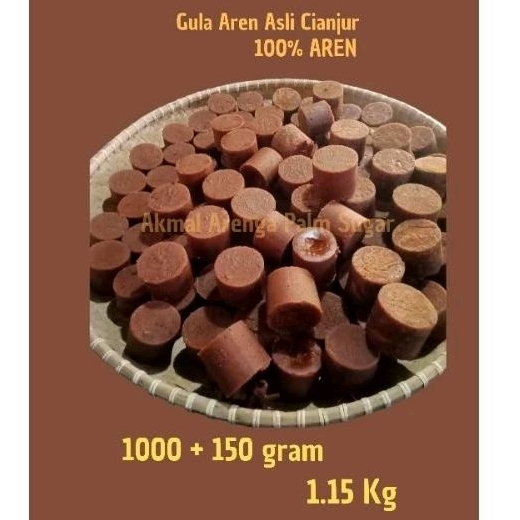 

1.15 Kg | Beli 1 kg bonus 150 gram Gula Aren Cetak Asli Murni Organik