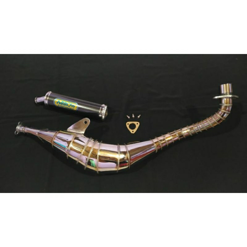 knalpot kolong fiz r type bm power arrow /tyga