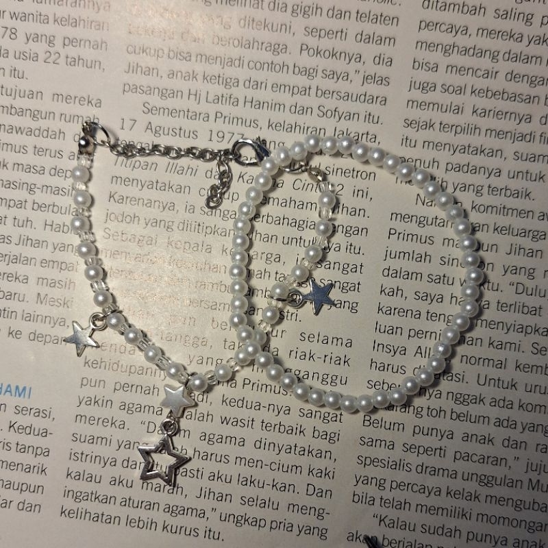 Gelang Manik aesthetic mutiara|Gelang manik manik aesthetic