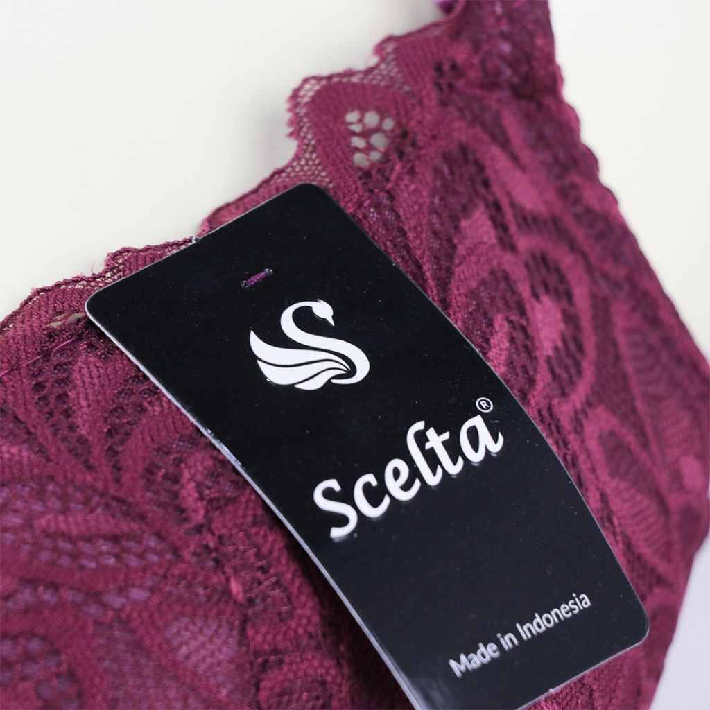 Scelta - Sexy Bra Set Celana Dalam Wanita Transparan Bralette Kawat Berkawat Renda Setelan Bh Sc Pb1853 Set thumbnail 3