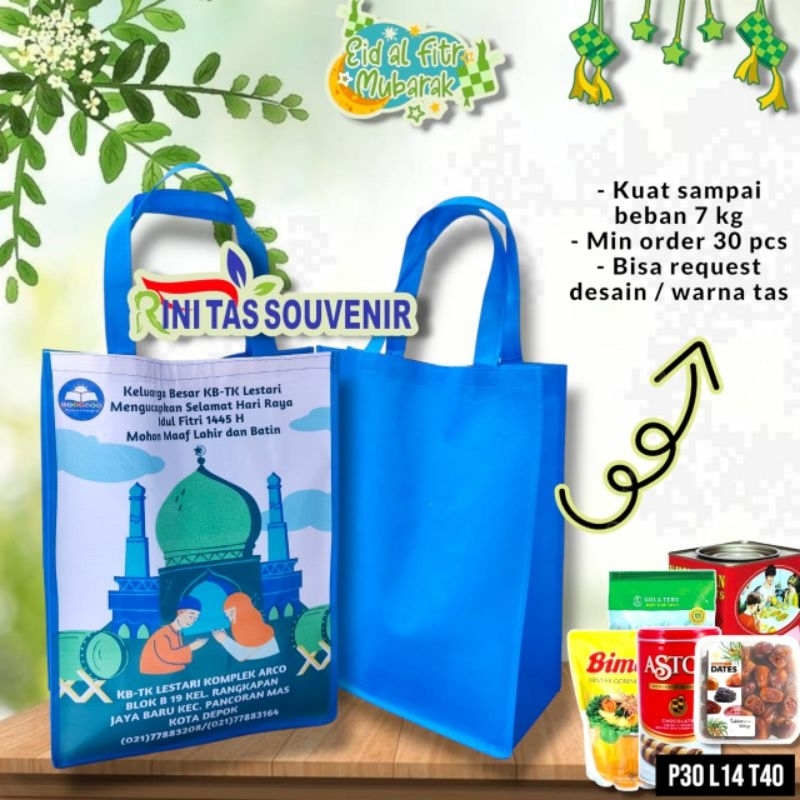 

TAS LEBARAN GOODIE BAG LEBARAN TAS PARCEL IDUL FITRI TAS IDUL FITRI CUSTOM DESAIN 30*10*40