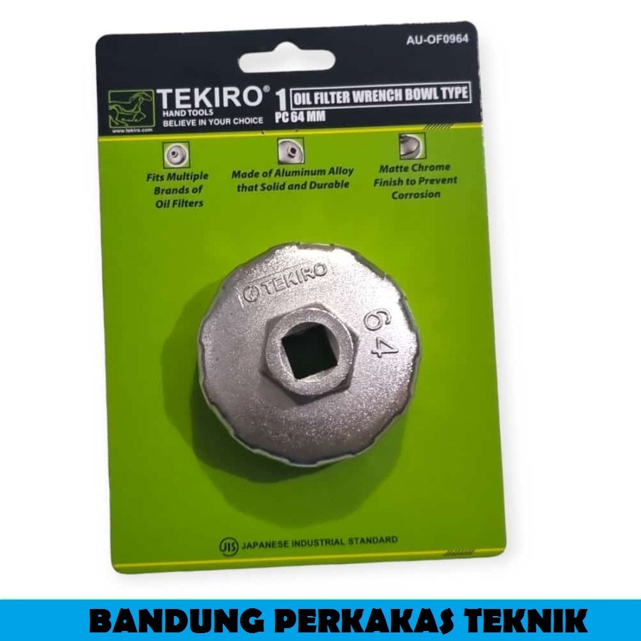 Tekiro Kunci Oil Filter Mangkok 64 mm Untuk Mobil AVANZA XENIA LAMA - Kunci Oli Filter Tekiro