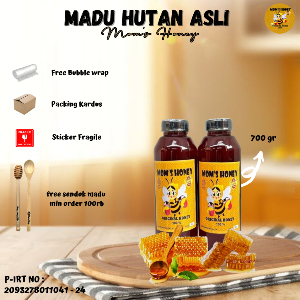 

Madu Asli Hutan 700 gram MOMS HONEY Kaya Akan Manfaat