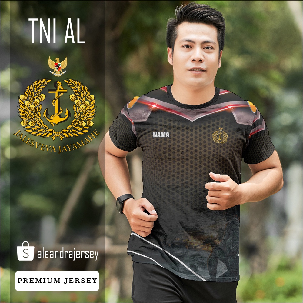 Baju Kaos Jersey TNI AL 148 FullPrint Printing Custom Premium