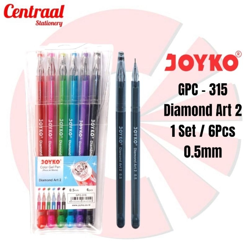 

Bolpoint Gel Joyko GP-315 Diamond Art 2 ( 1Set / 6Pcs )