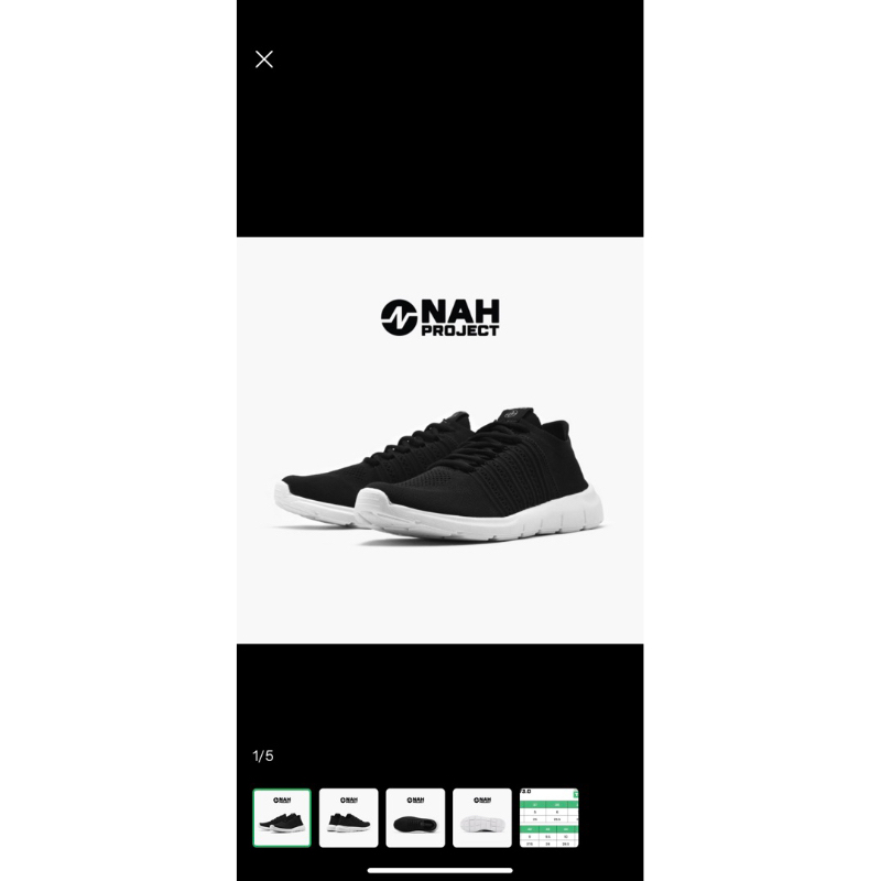 NAH project shoes sepatu sneakers olahraga jokowi size 38 besar (fit 40 cewek)