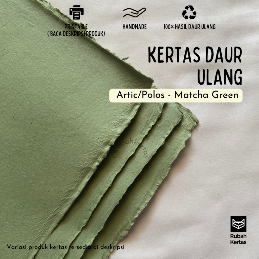 

Kertas Daur Ulang Warna Matcha Green