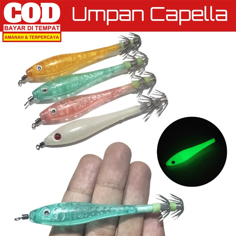 Umpan Pancing Cumi Egi Udang Squid Jig Glow GID Capella Capela Apollo