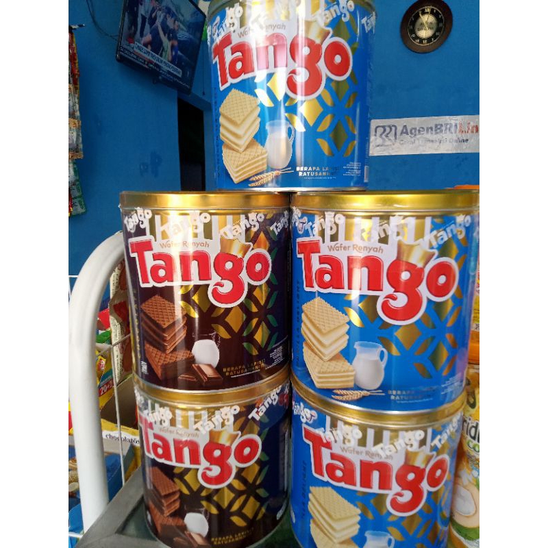 

tango kaleng vanila/coklat