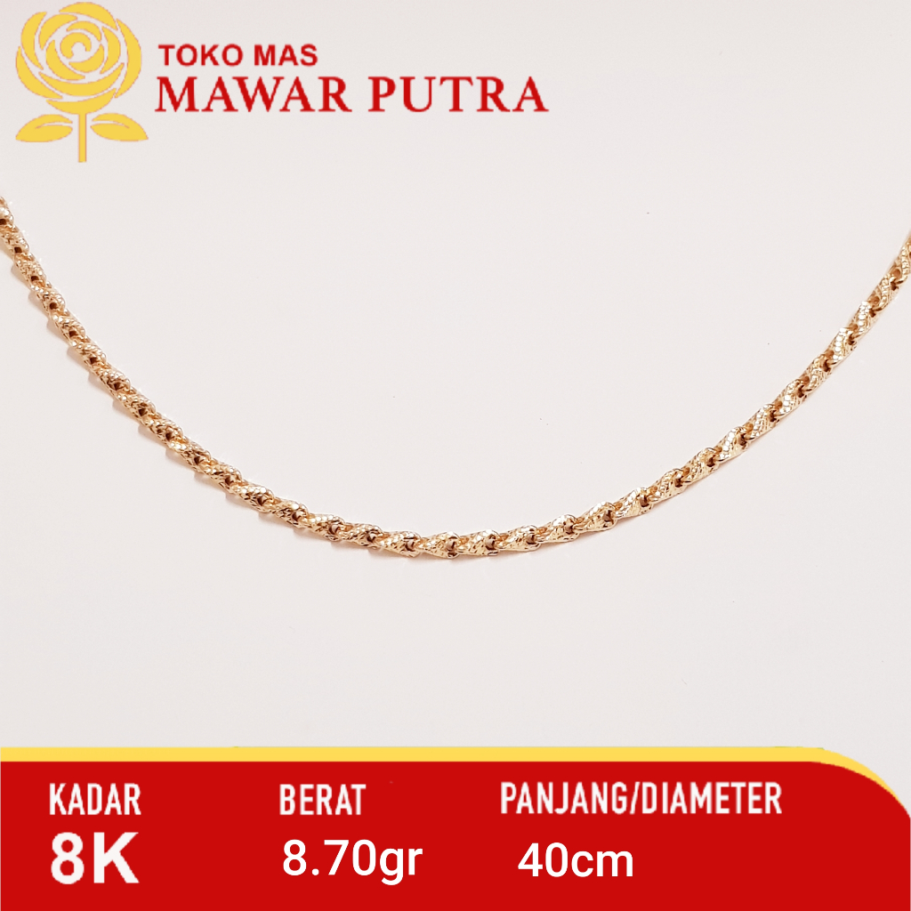 Kalung New UBS Gold Kadar Emas 8K