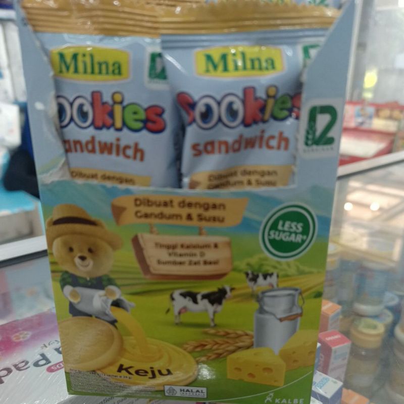 

Milna Biskuit Cookies Sandwich 1pack (12x24g)