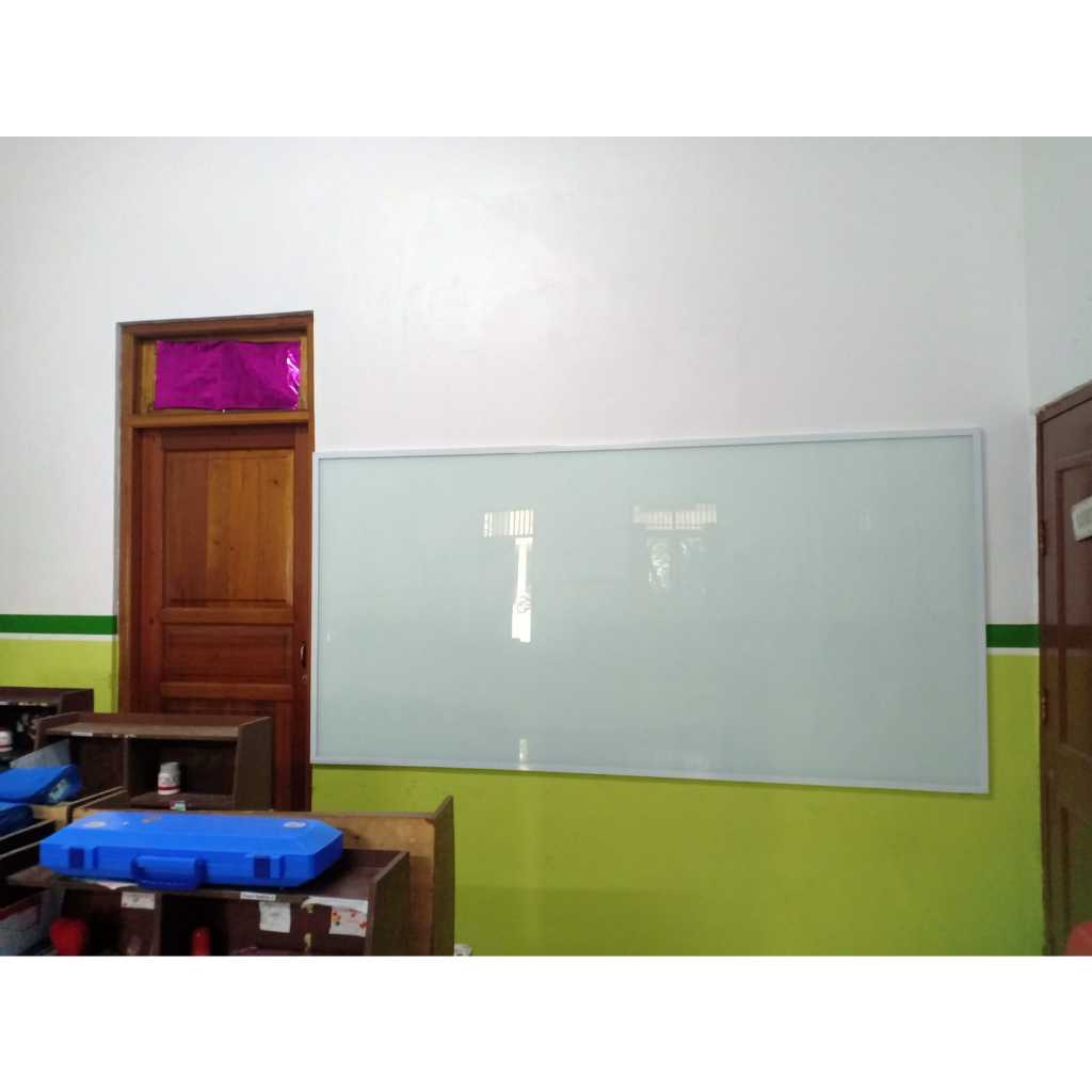 

Papan tulis kaca untuk sekolah 120 x 240 cm Gratis ongkir dan pasang