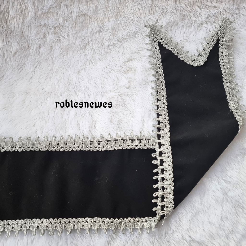 Selempang Wisuda Polos Renda Silver Bahan Bludru | TERMURAHHH