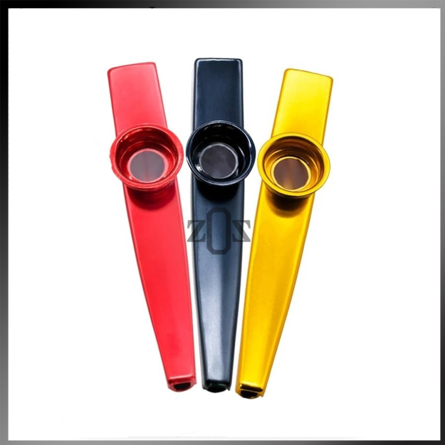 Kazoo Alat Musik Tiup Flute Metal Aluminium