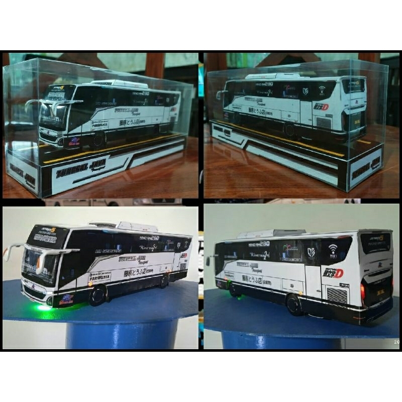 miniatur bus skala 1:50