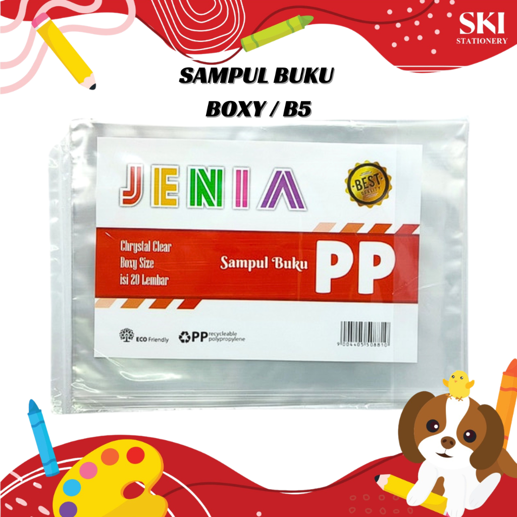 

Sampul Plastik Buku Tulis Boxy / Sampul PP / Sampul Selip ukuran B5