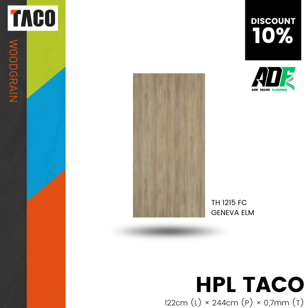 HPL Pelapis Kayu TACO WOODGRAIN Type TH 1215 FC Furniture Lemari